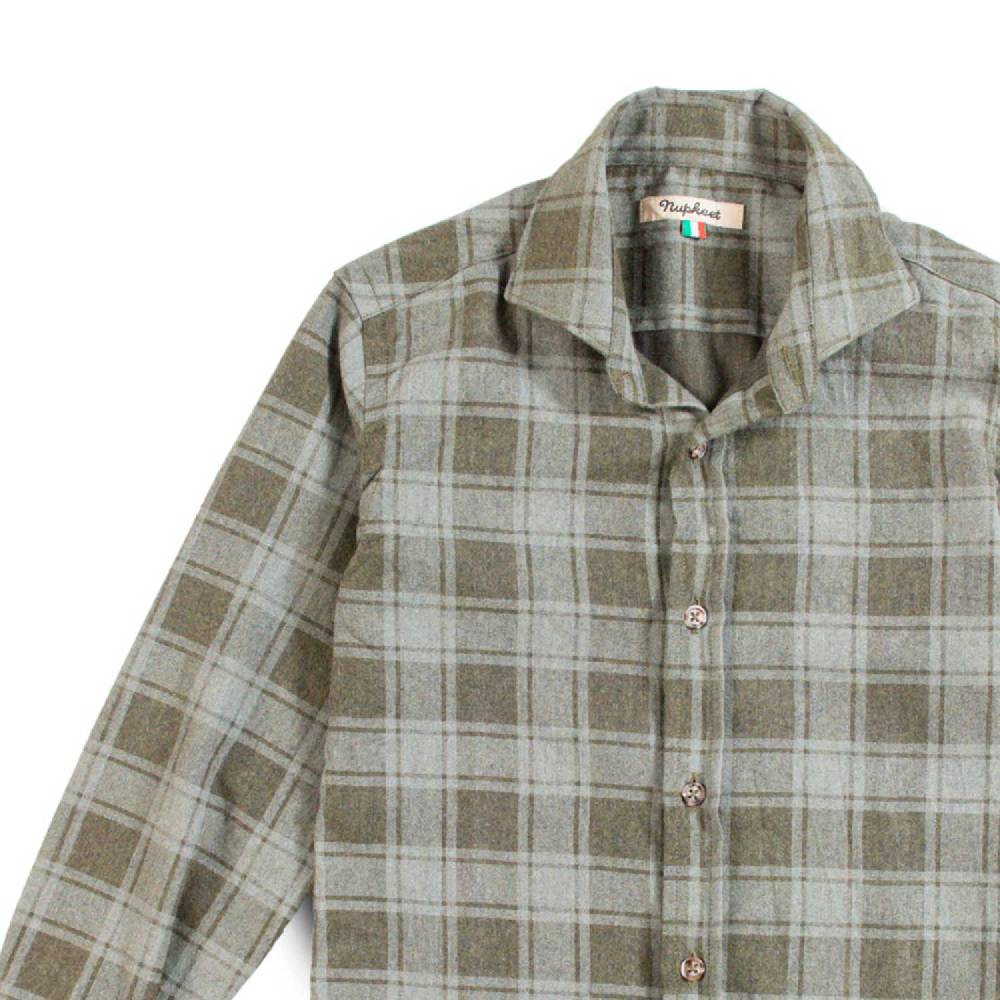 Nupkeet Camicia In Flanella Stampata – Mezzola