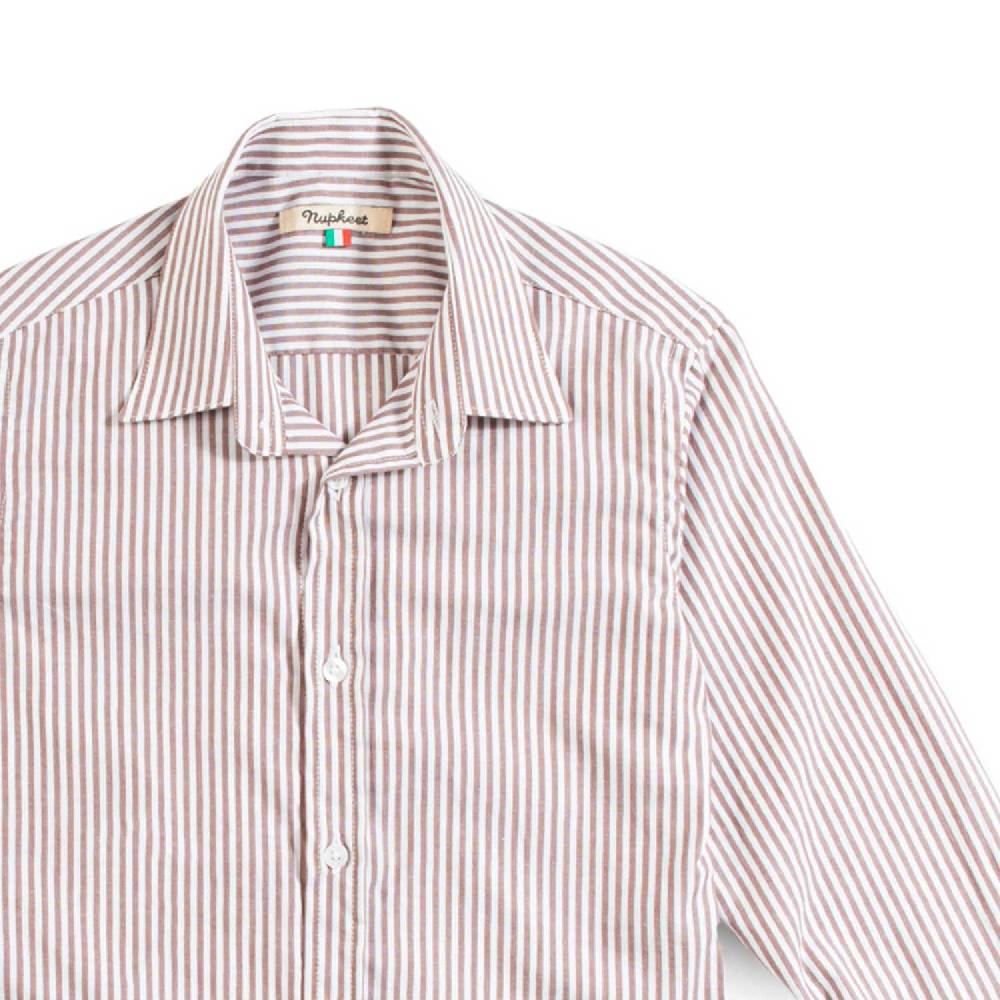 Nupkeet Camicia In Popeline A Righe – Onega