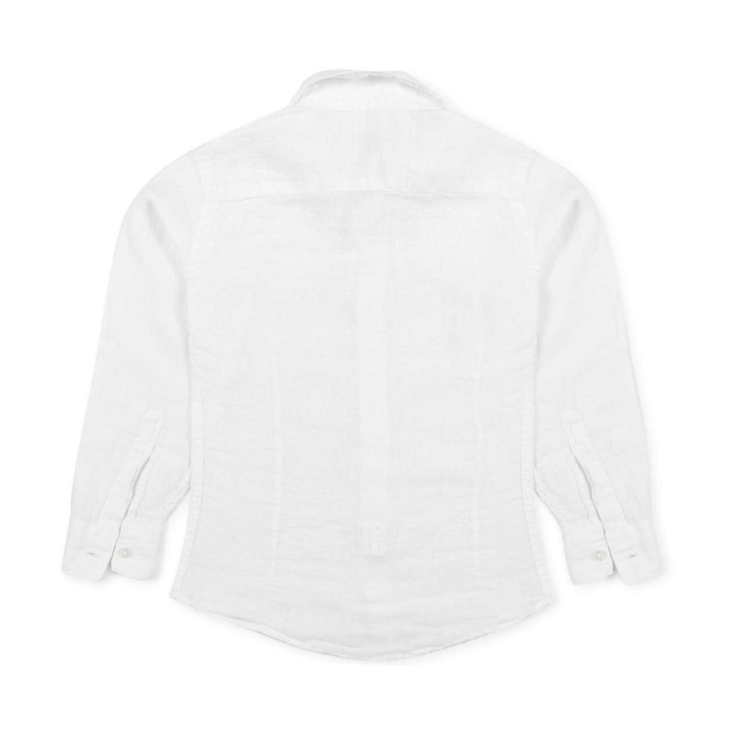 Nupkeet Camicia Lino Bianca La Spezia