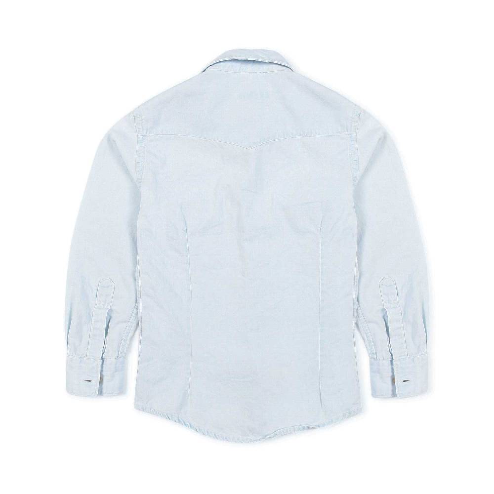 Nupkeet Camicia Texana Denim Blu Chiaro Ferrara