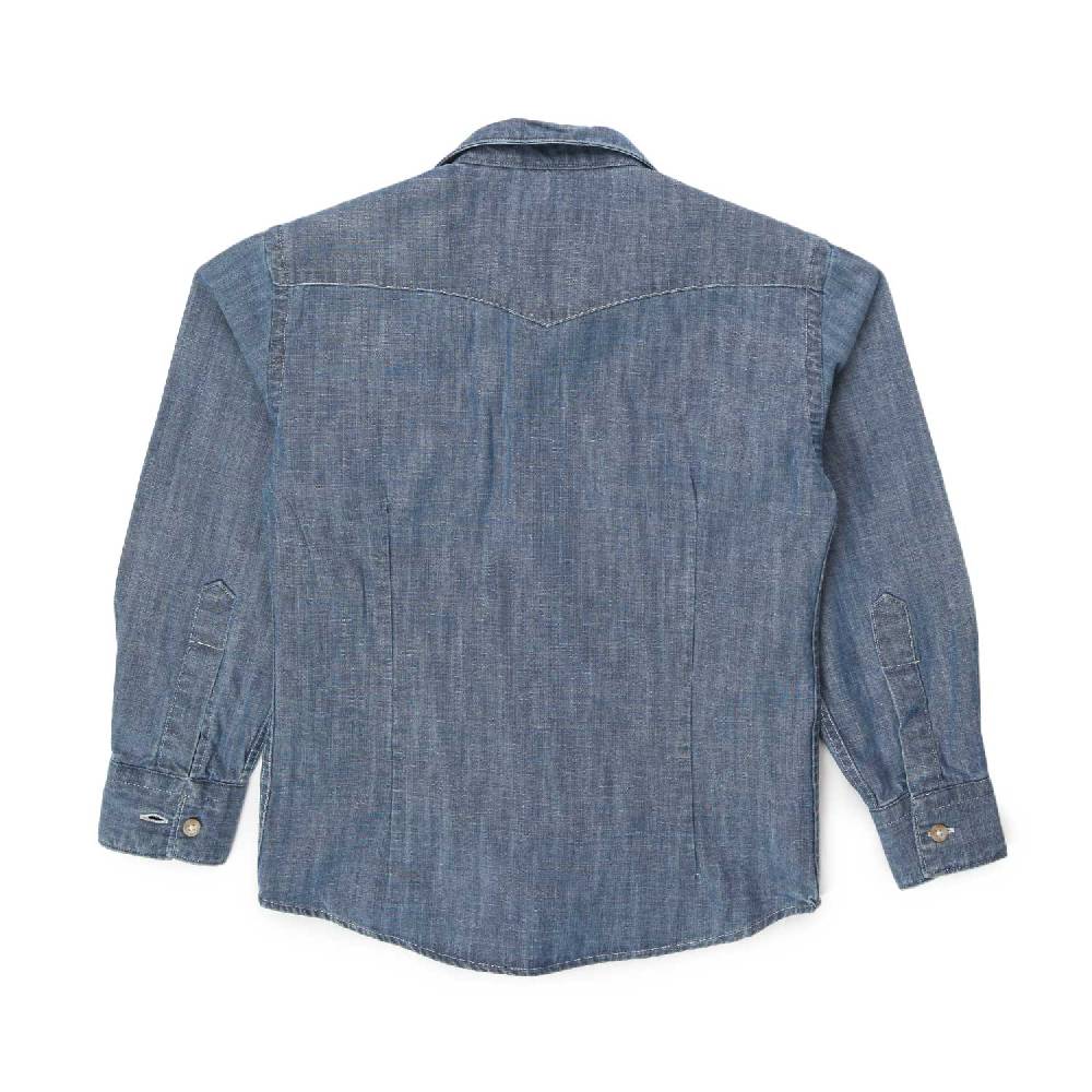 Nupkeet Camicia Texana Ruben Blu Denim