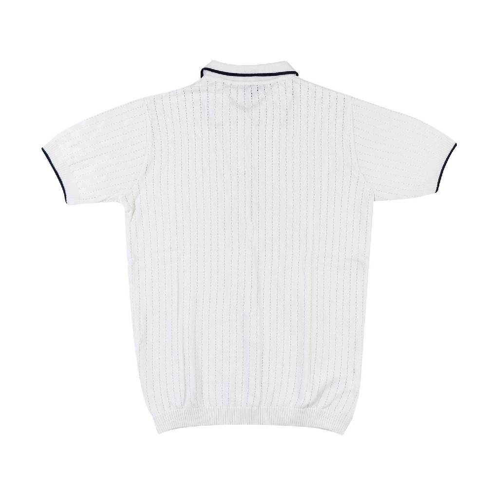 Nupkeet Camicia Tricot Bianca E Blu Brindisi