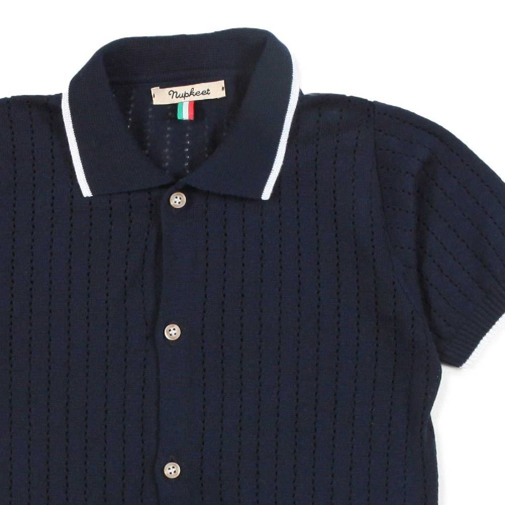 Nupkeet Camicia Tricot Blu Navy Brindisi
