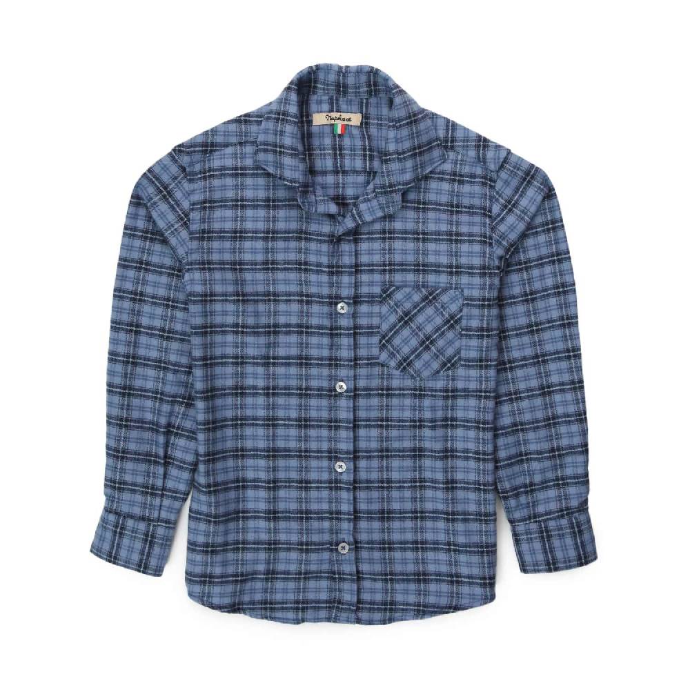 Nupkeet Camicia Ulrico check azzurra