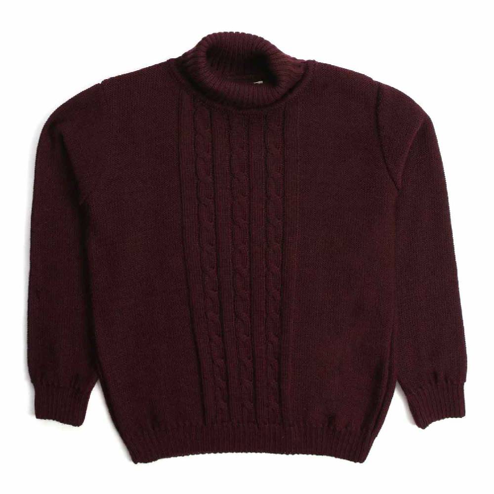 Nupkeet Cane prugna – Pullover collo alto in tricot