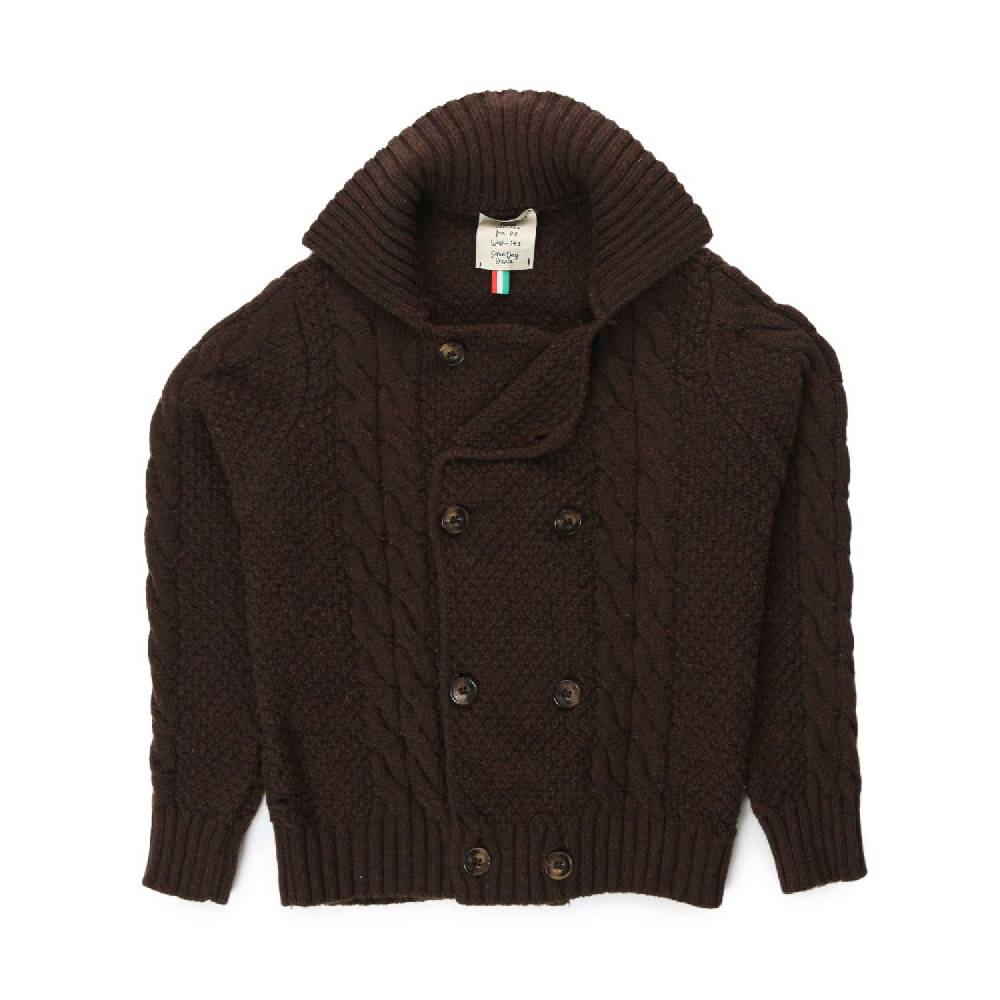 Nupkeet Cardigan Tiberio marrone moro