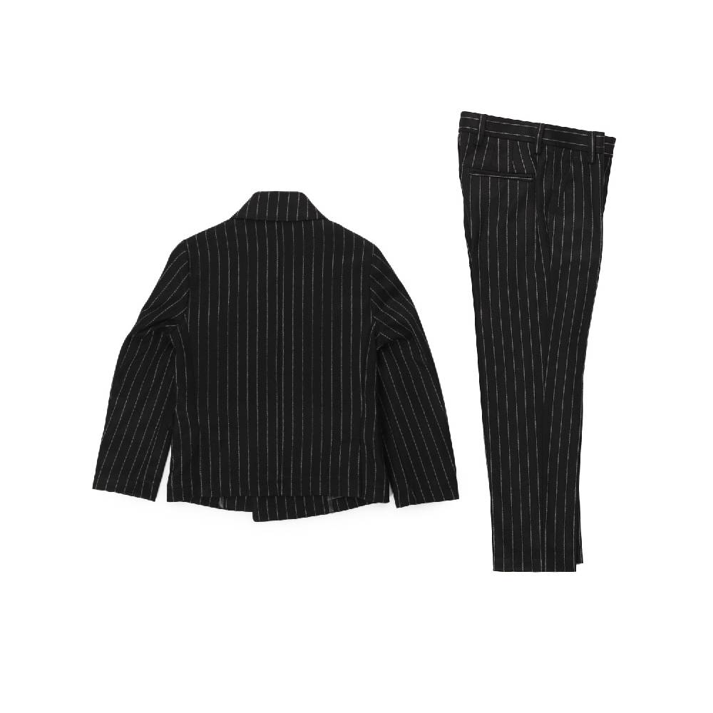 Nupkeet Completo Gessato Nero Ottavio