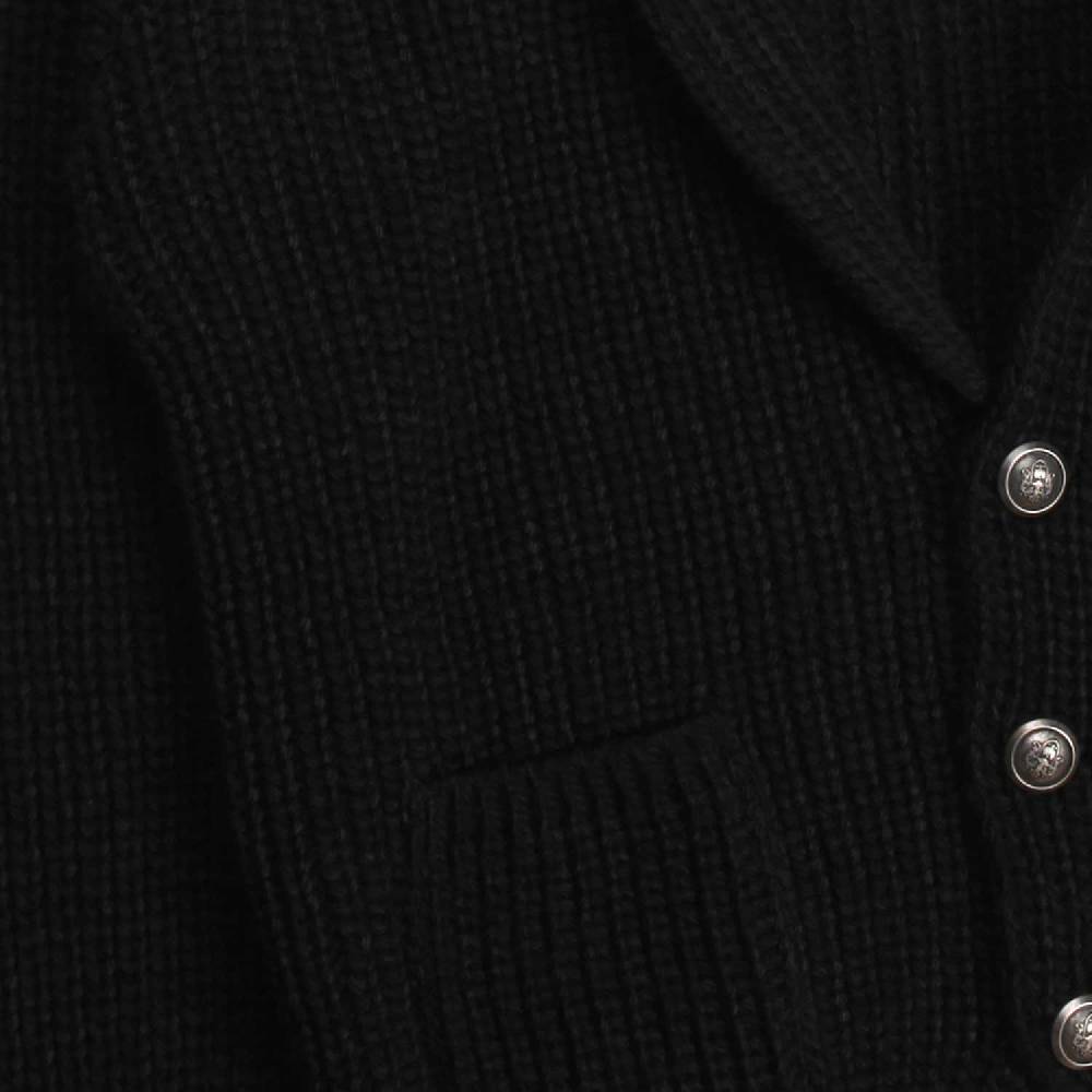 Nupkeet Ghepardo Nero – Giacca In Tricot A Coste