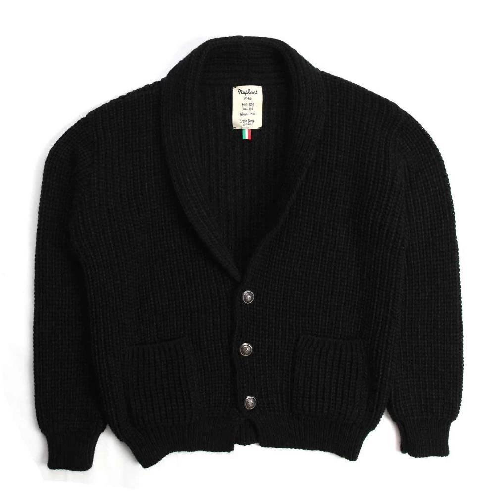 Nupkeet Ghepardo nero – Giacca in tricot a coste