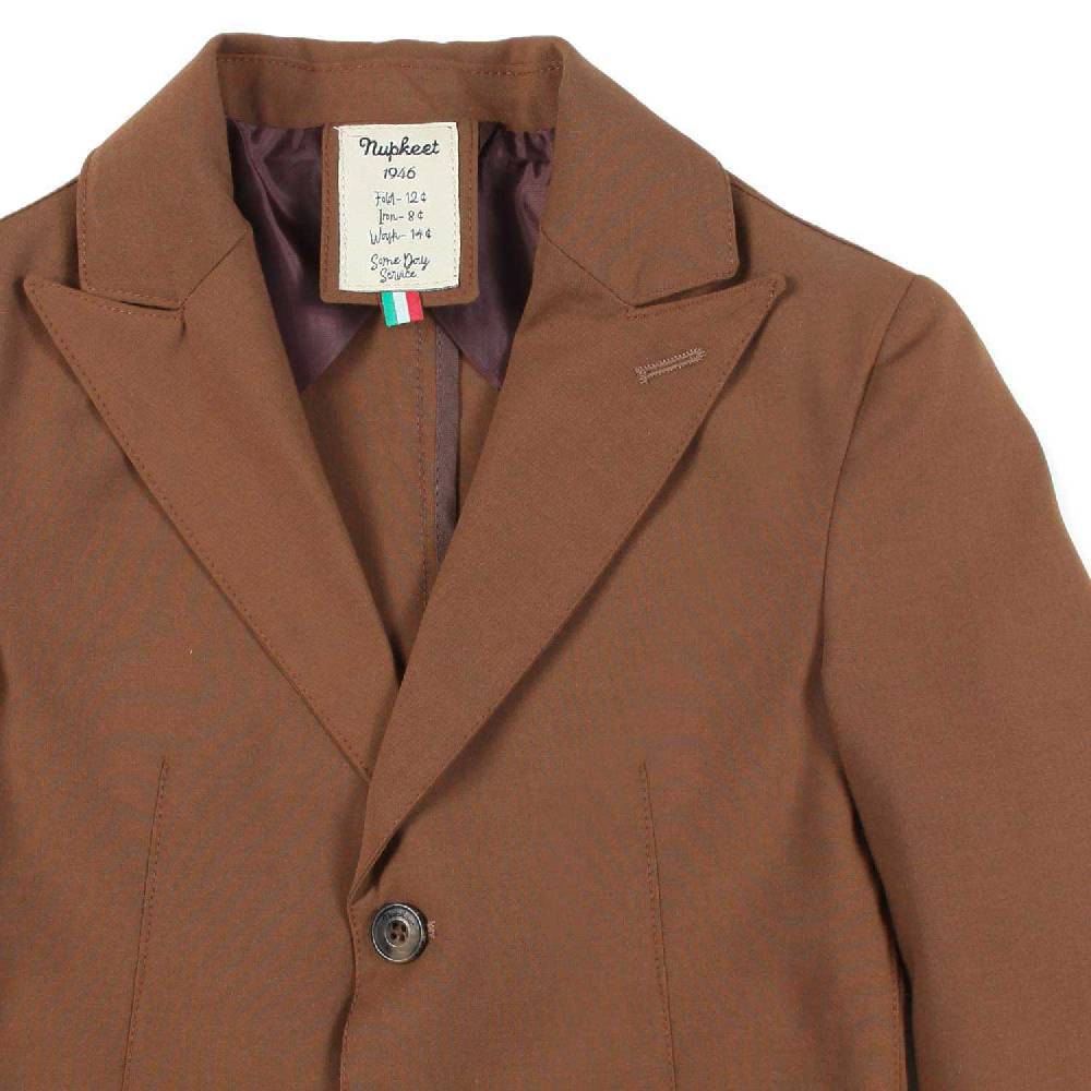 Nupkeet Giacca 2 Bottoni Marrone Cacao Potenza