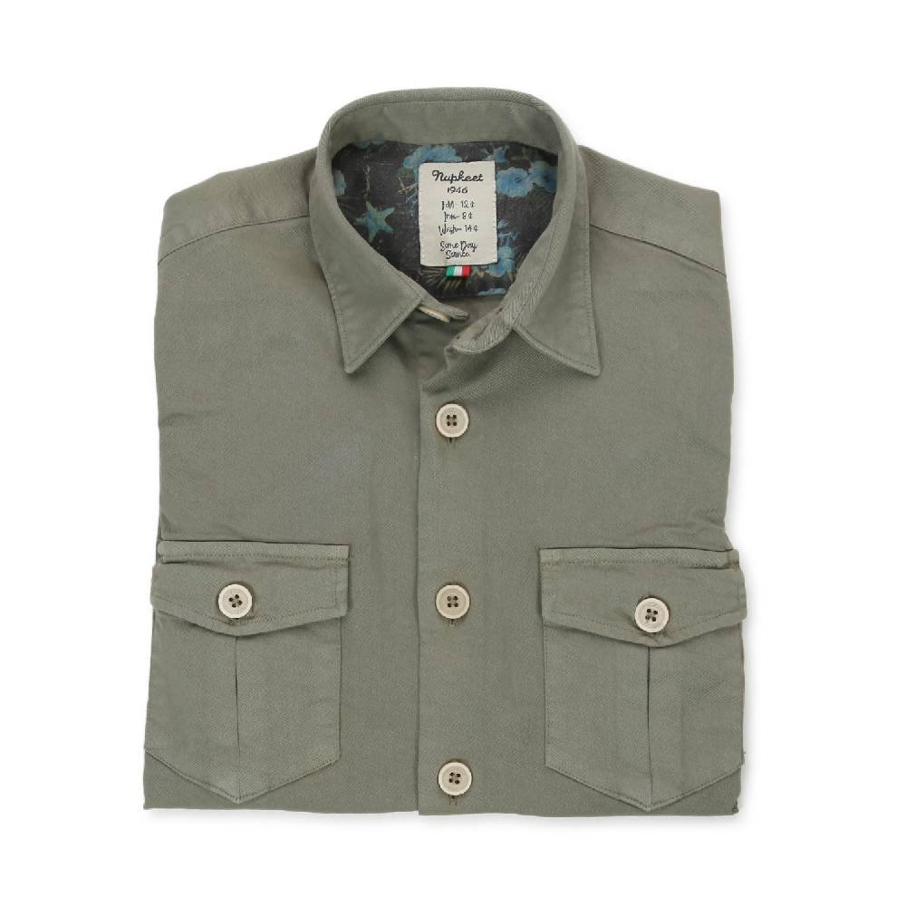 Nupkeet Giacca a camicia Portorico salvia
