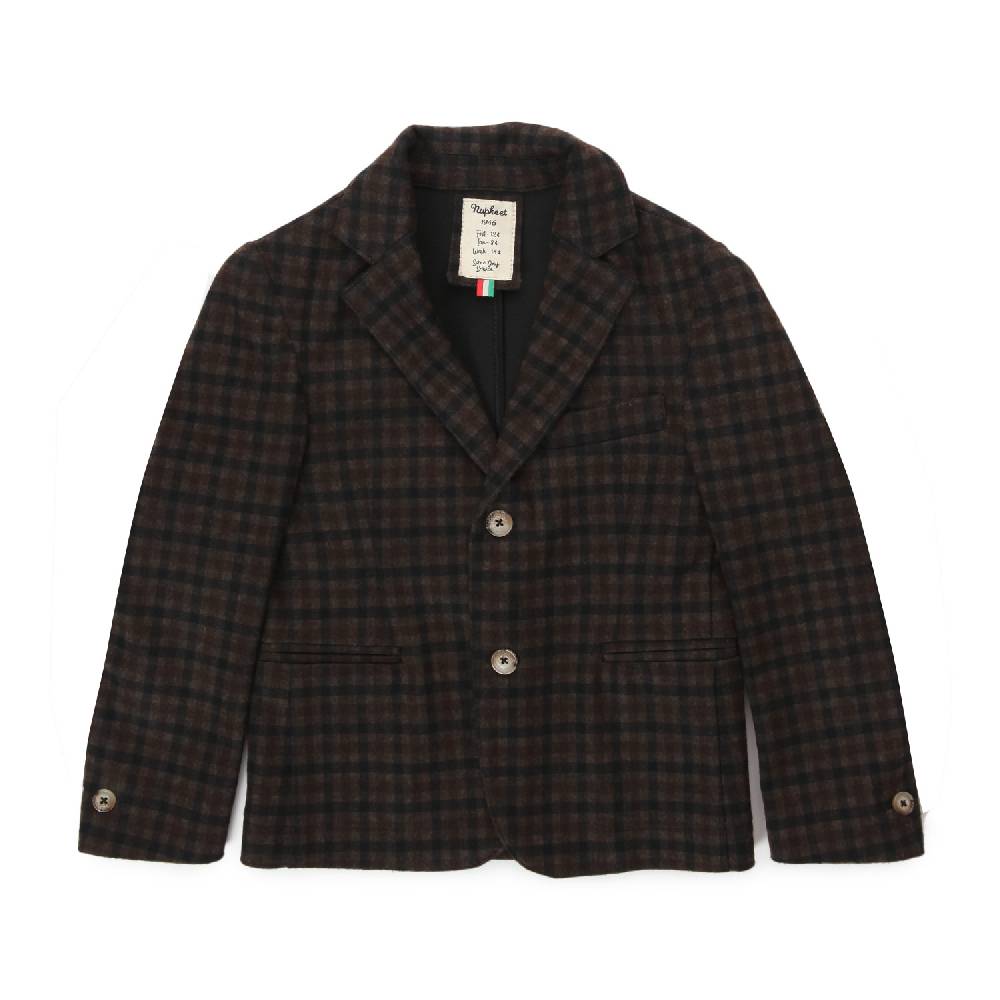 Nupkeet Giacca Alessio marrone a quadri