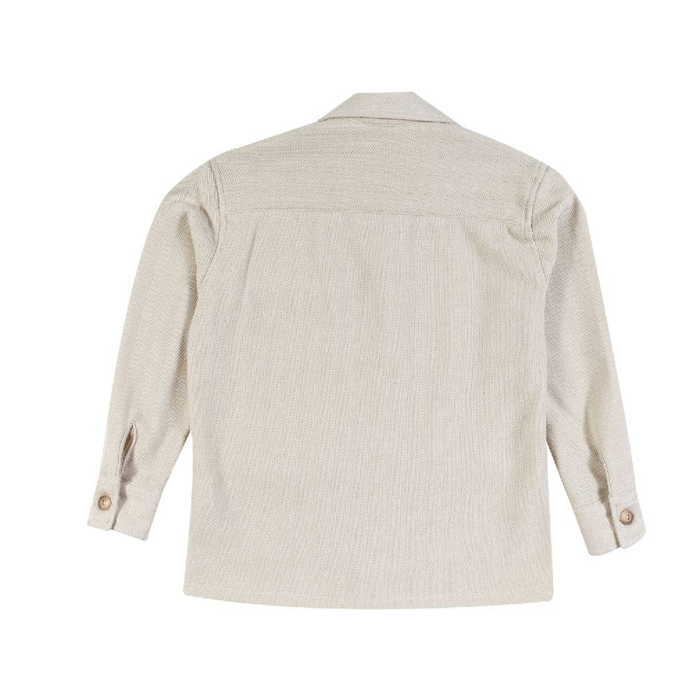 Nupkeet Giacca Beige Collo Italiano – Acciuga