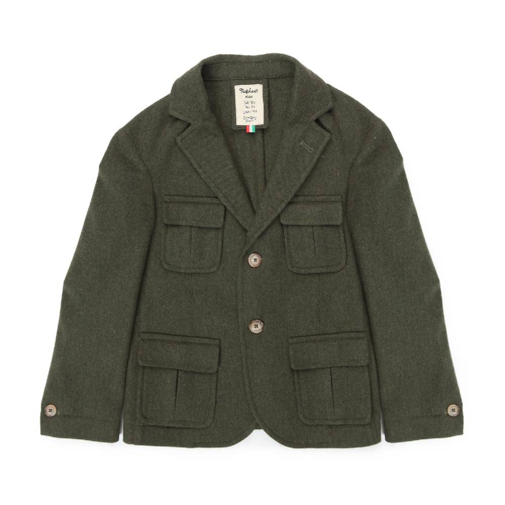 Nupkeet Giacca Boris twill verde