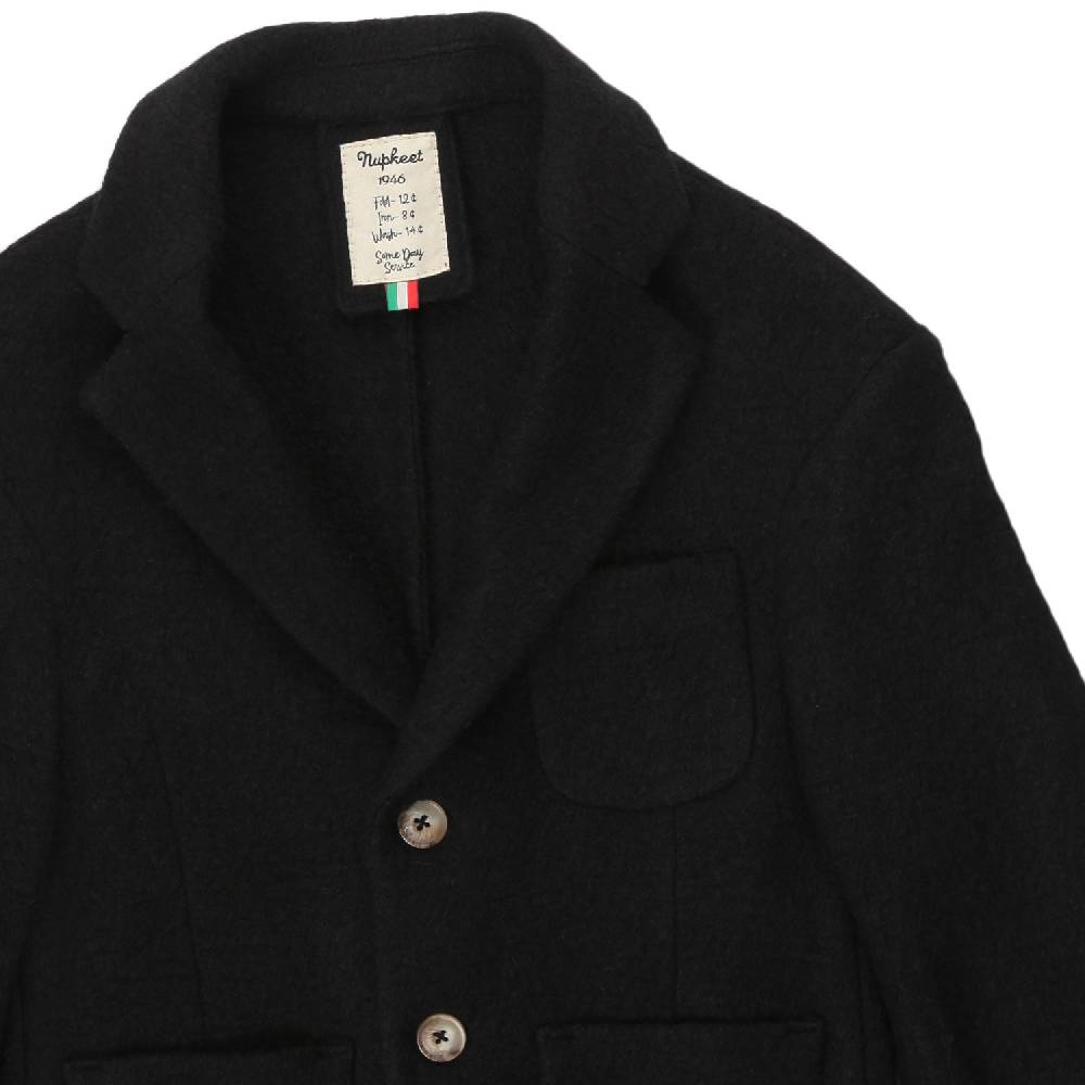 Nupkeet Giacca Davide Nera Misto Lana