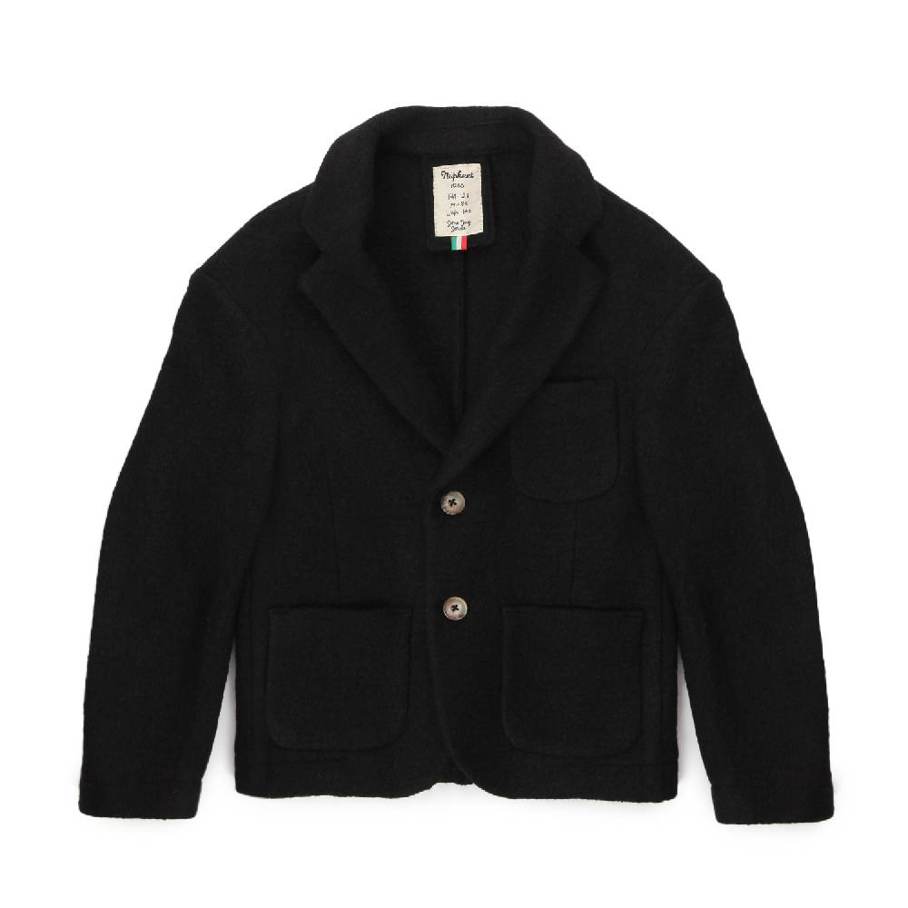 Nupkeet Giacca Davide nera misto lana