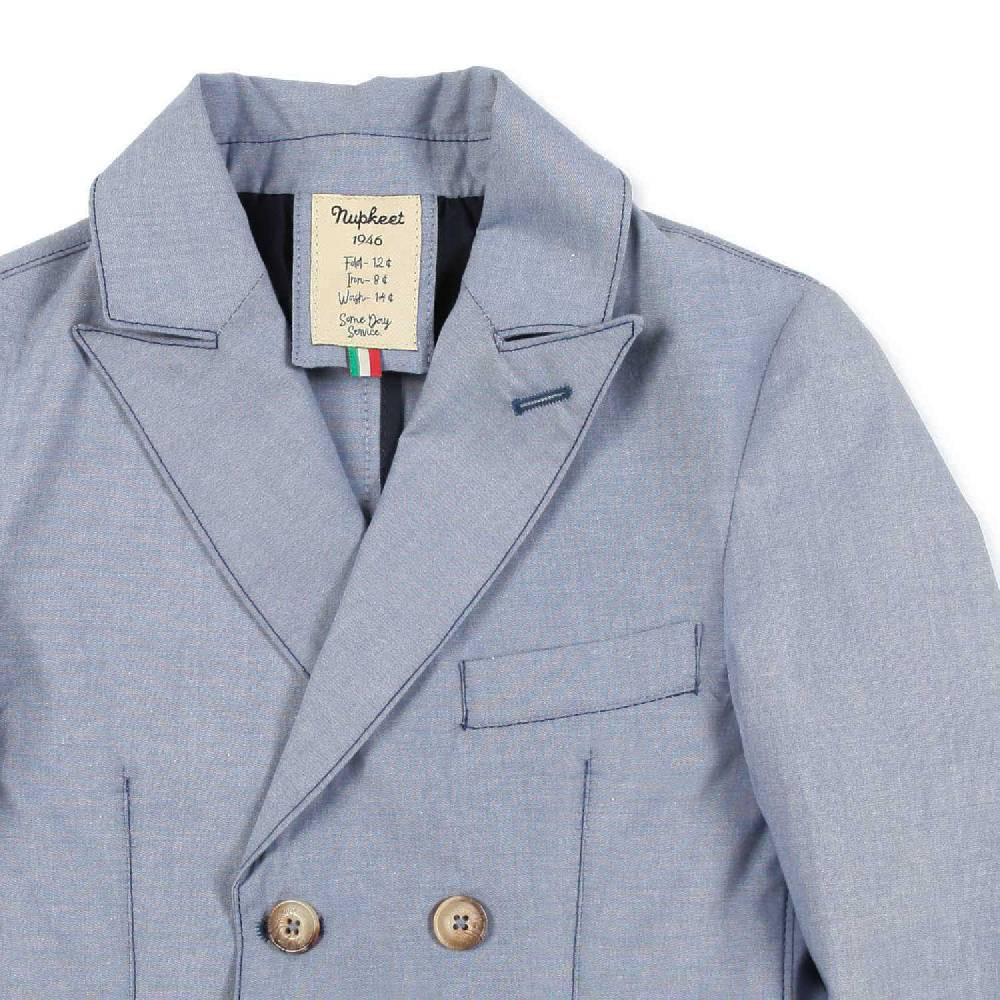 Nupkeet Giacca Doppiopetto Azzurra Imola