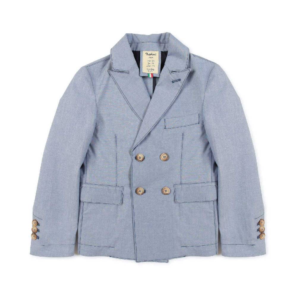 Nupkeet Giacca doppiopetto azzurra Imola