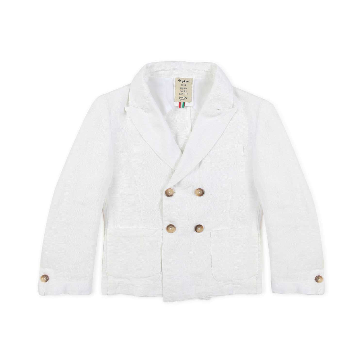 Nupkeet Giacca lino bianca Catania