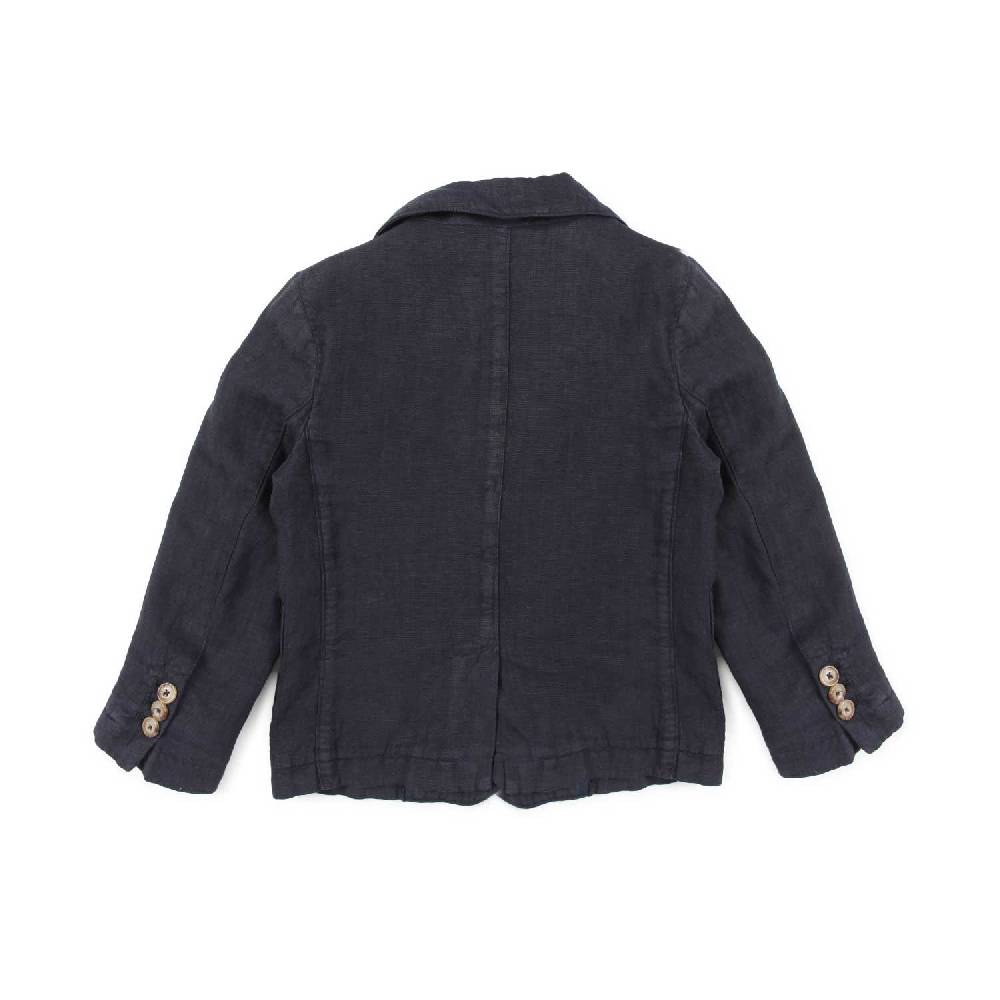 Nupkeet Giacca Lino Blu Navy Ancona