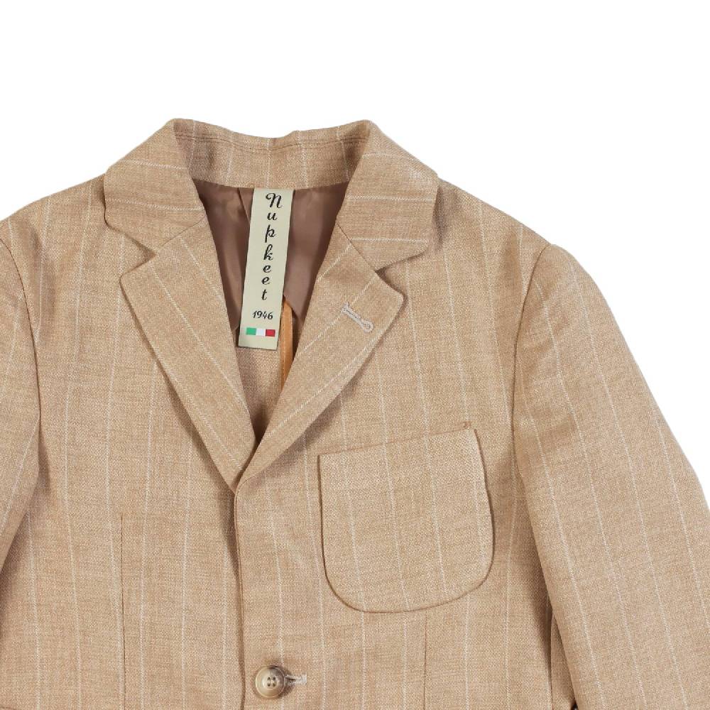 Nupkeet Giacca Monopetto Beige – Cernia