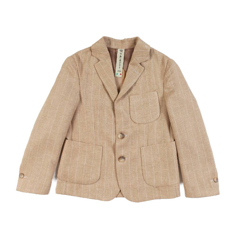 Nupkeet Giacca Monopetto Beige – Cernia