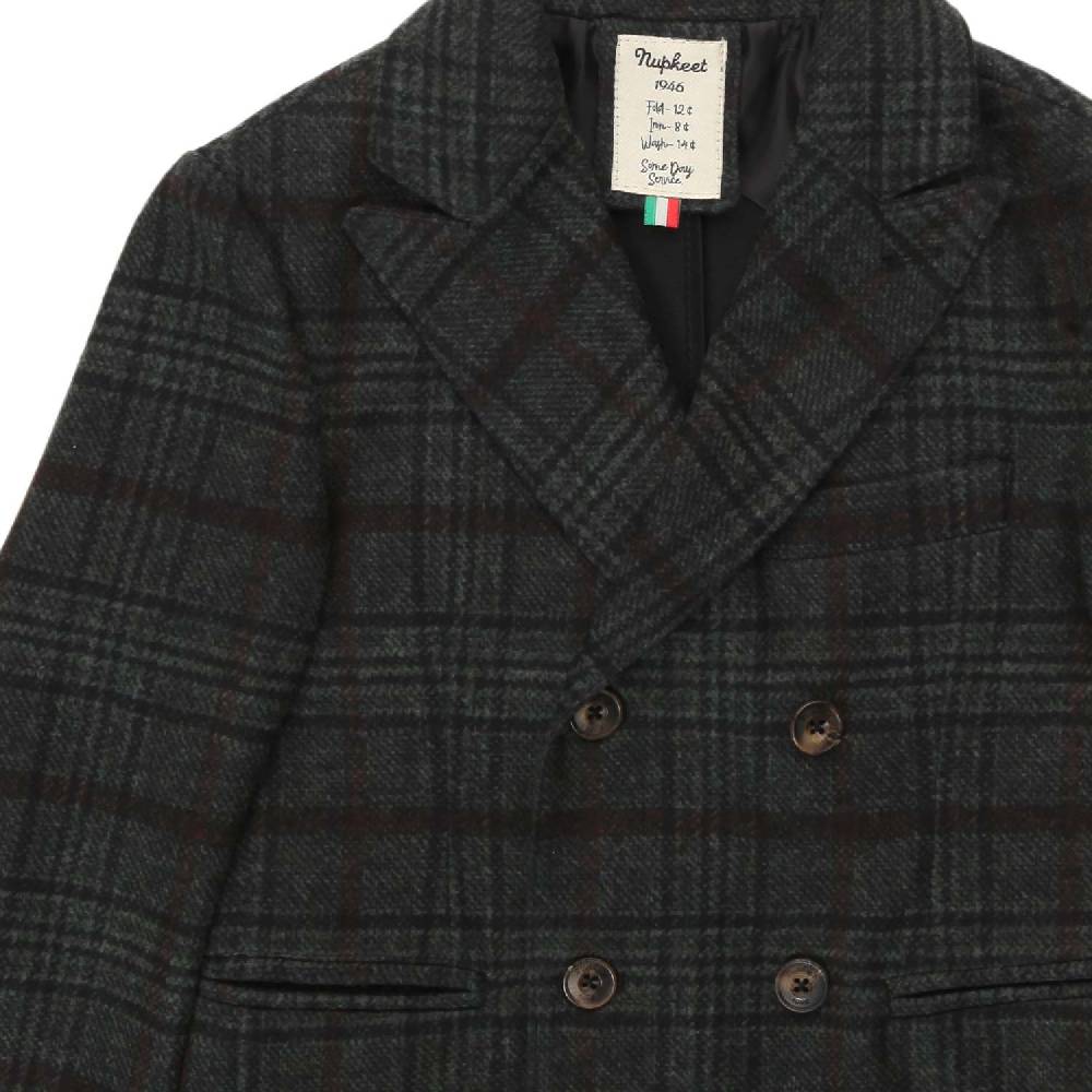 Nupkeet Giacca Rino Doppiopetto Tartan