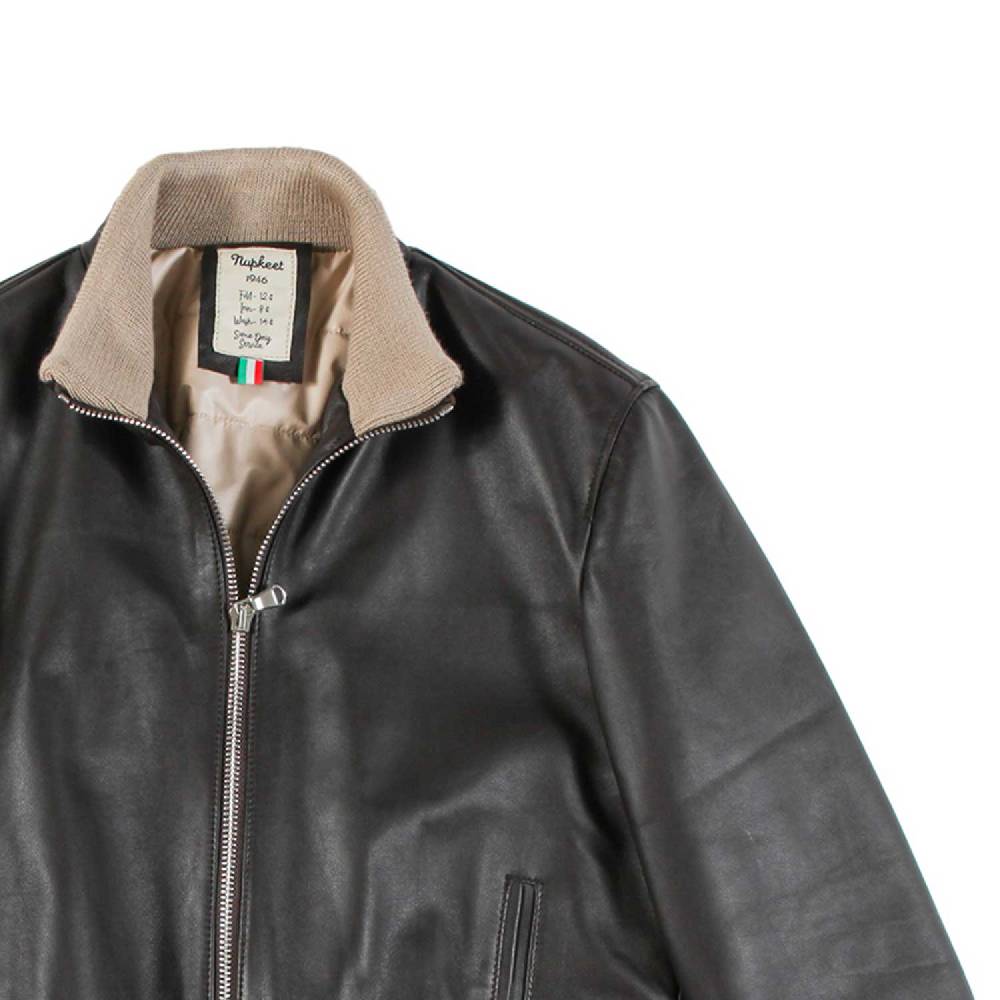 Nupkeet Giaccone Collo Alto In Nappa – Burano