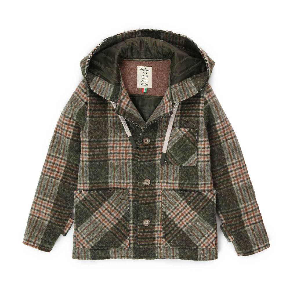 Nupkeet Giaccone Fausto verde tartan