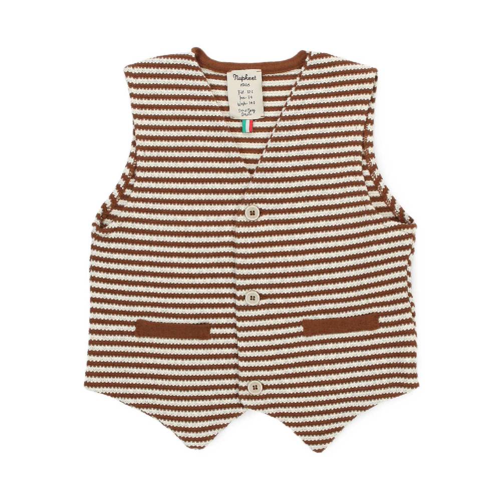 Nupkeet Gilet Gomera a righe