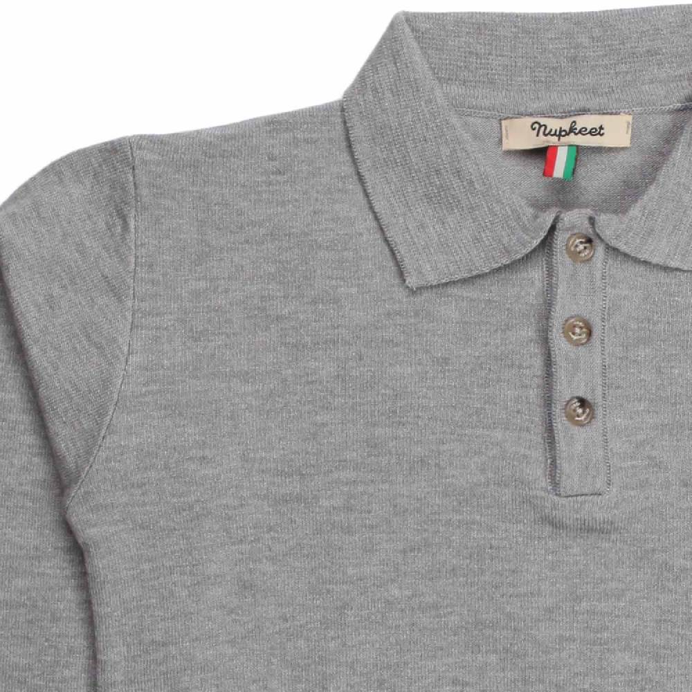 Nupkeet Gnu Grigio Chiaro – Polo In Tricot Stretch