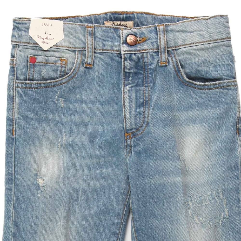 Nupkeet Jeans Augusto Blu Chiaro Sporcato