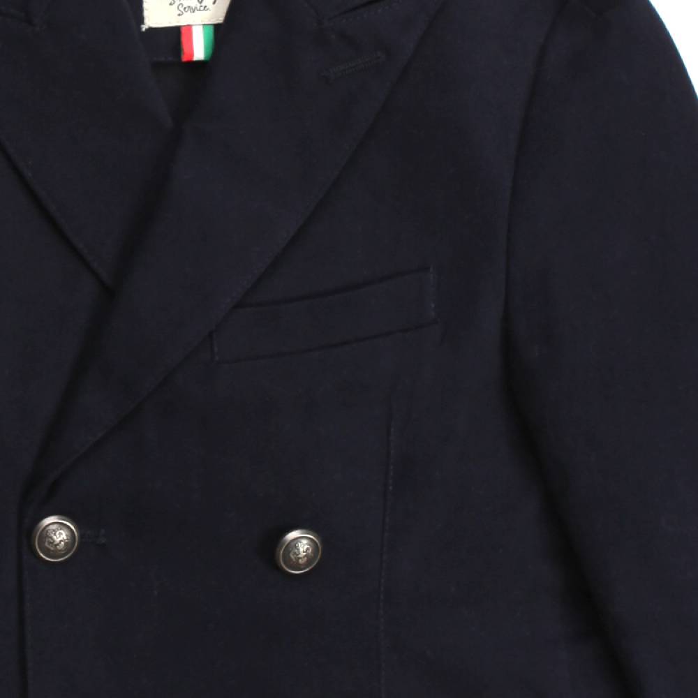 Nupkeet Lupo Blu – Giacca Doppiopetto In Cotone