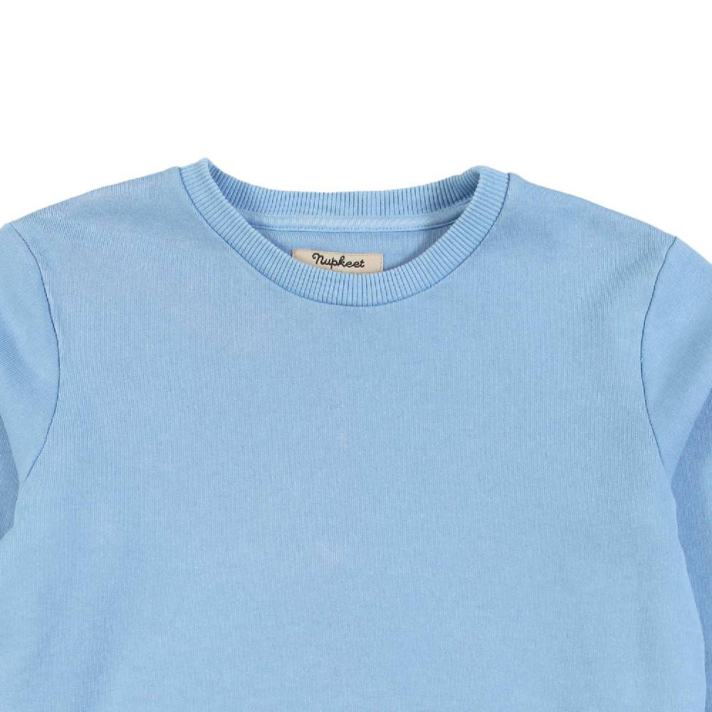 Nupkeet Maglia Manica Lunga Celeste- Boga