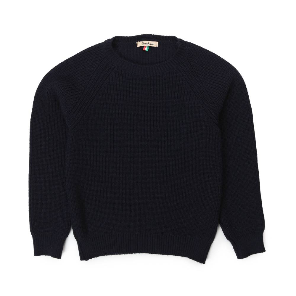 Nupkeet Maglione Alfonso blu navy a coste