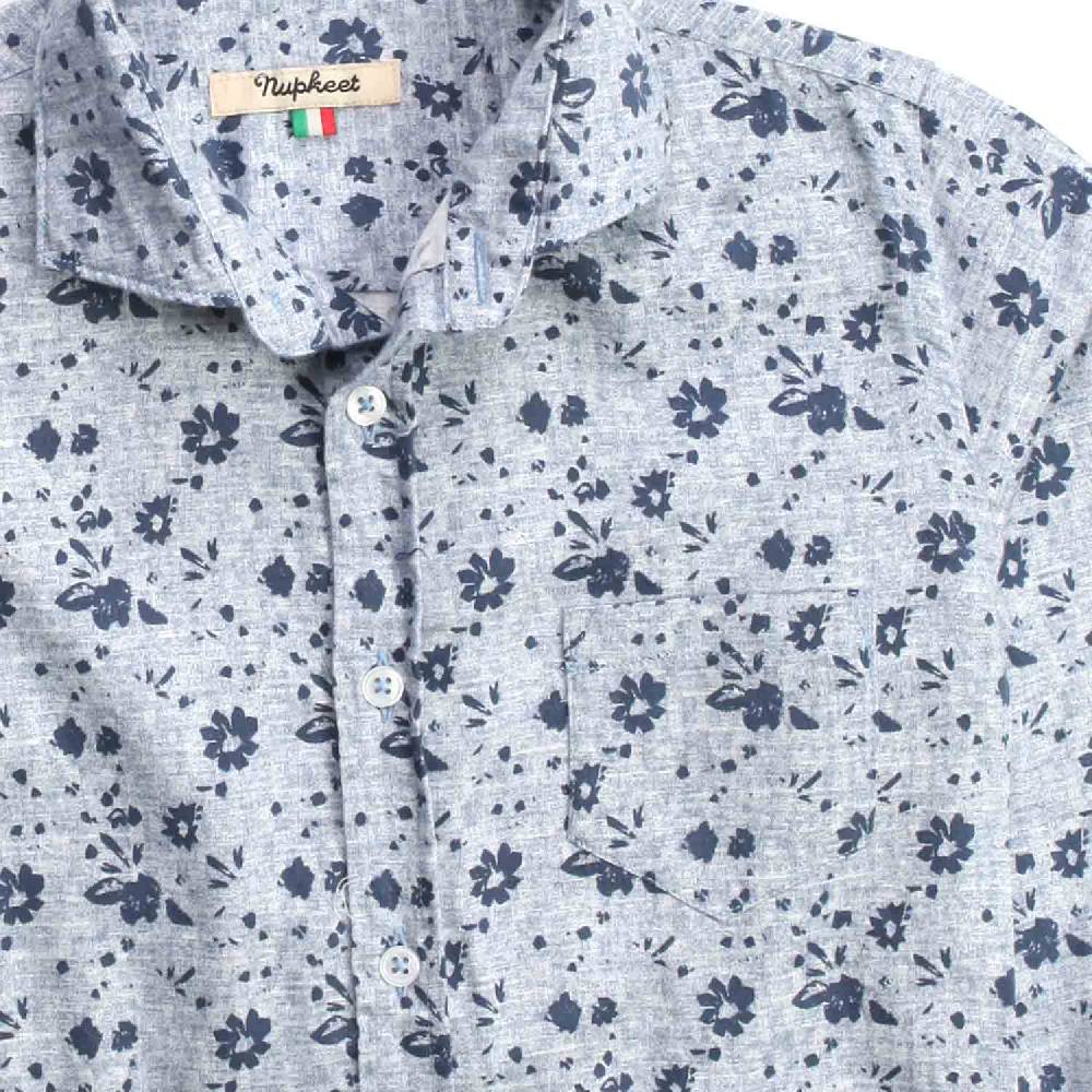 Nupkeet Murena Azzurra – Camicia In Flanella Tartan