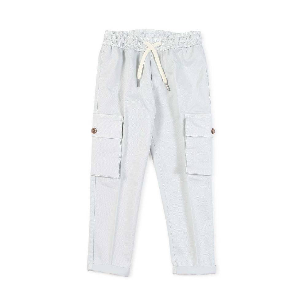Nupkeet Pantalone cargo bianco perla Verona