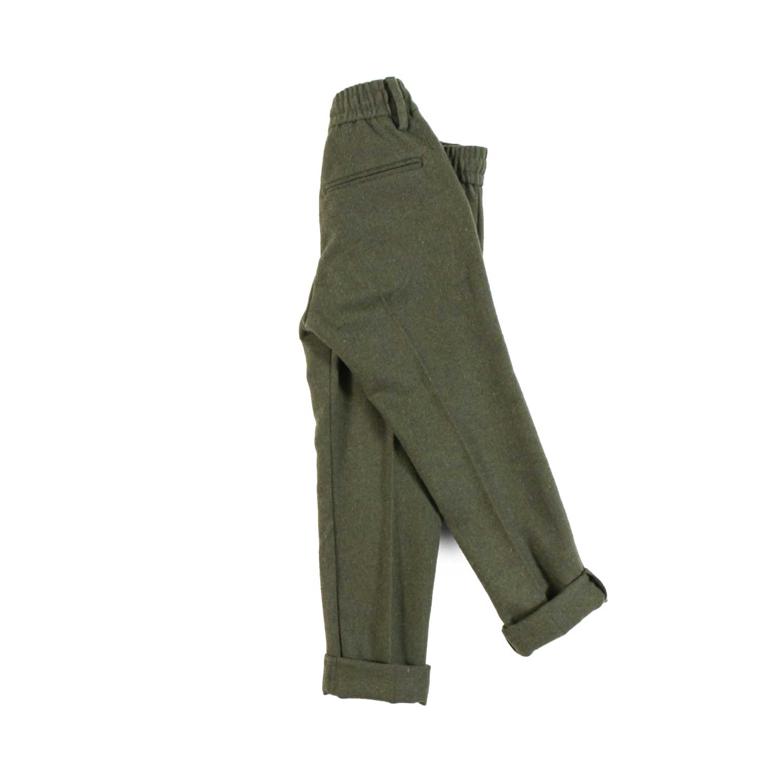 Nupkeet Pantalone Con Coulisse In Misto Lana – Nero