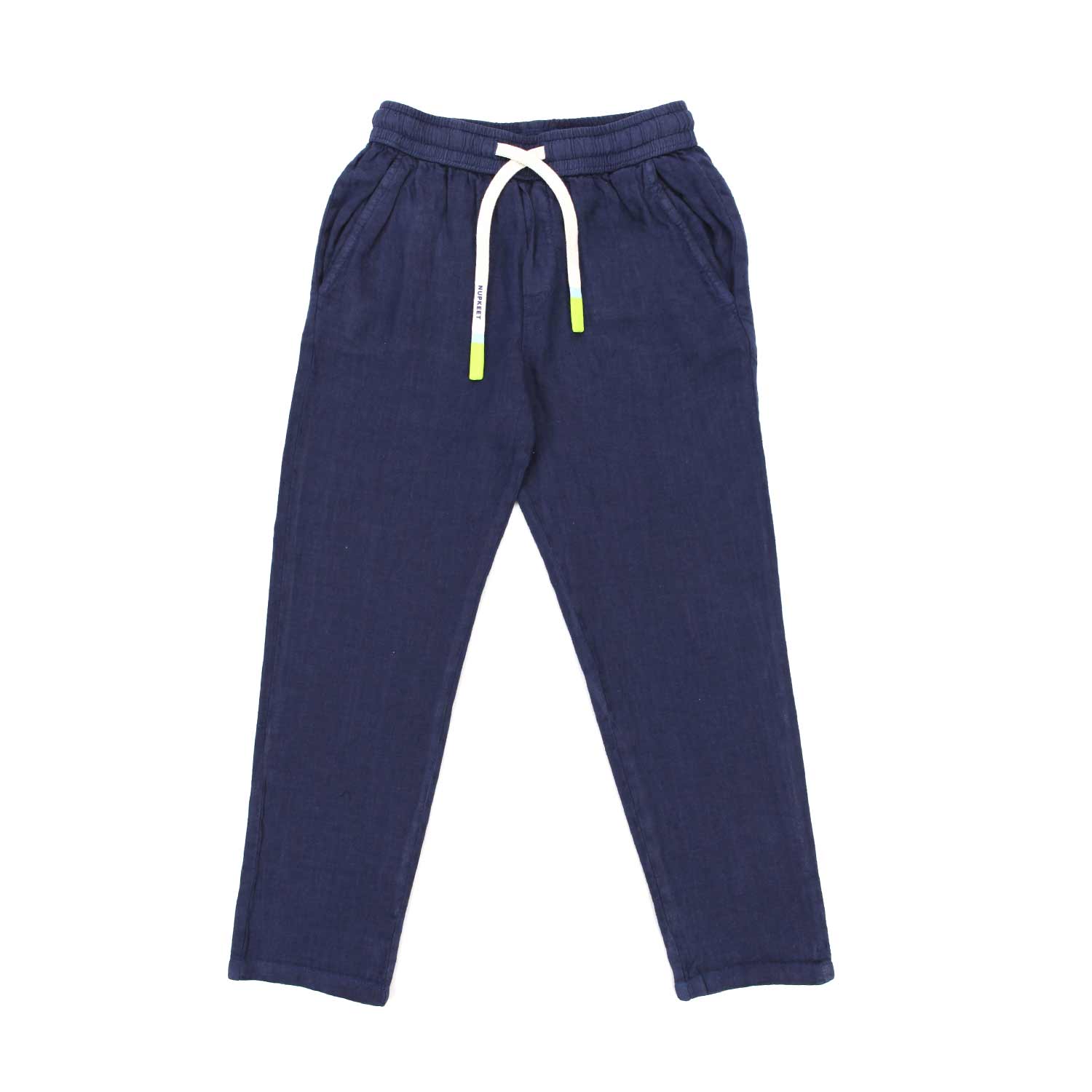Nupkeet Pantalone Leyte blu in lino