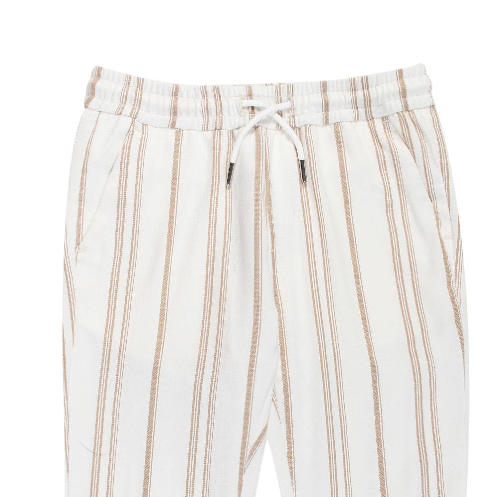 Nupkeet Pantalone Lungo Beige E Bianco – Occhiata