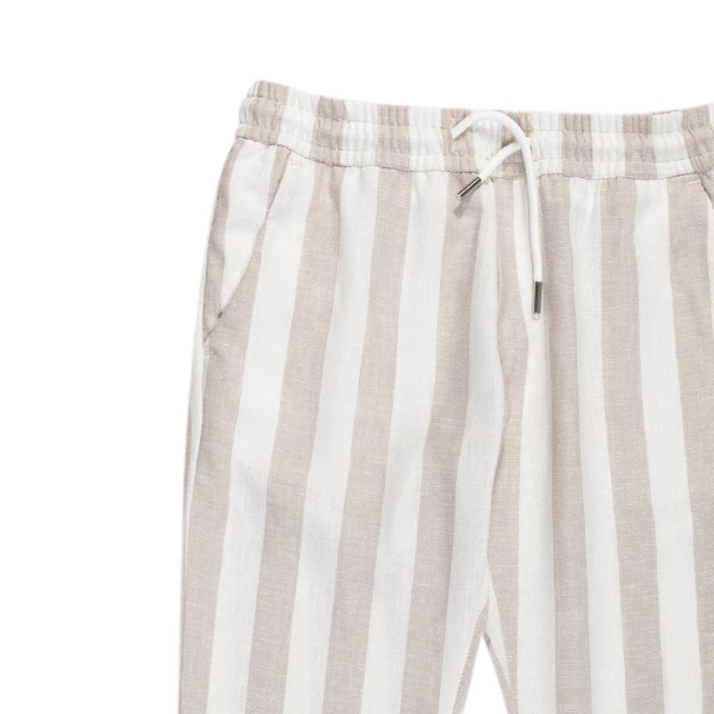 Nupkeet Pantalone Lungo Beige E Bianco – Scaro