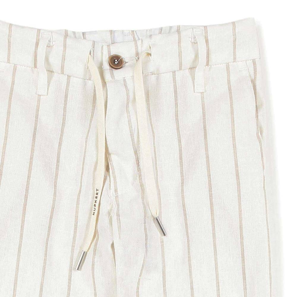 Nupkeet Pantalone Panna A Righe Sabbia Ragusa