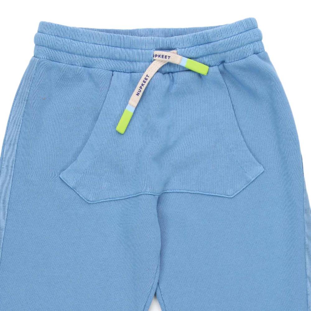 Nupkeet Pantalone Pemba Indaco Con Marsupio