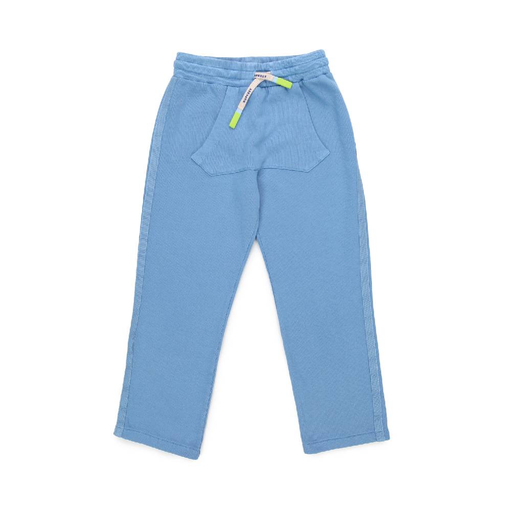 Nupkeet Pantalone Pemba indaco con marsupio