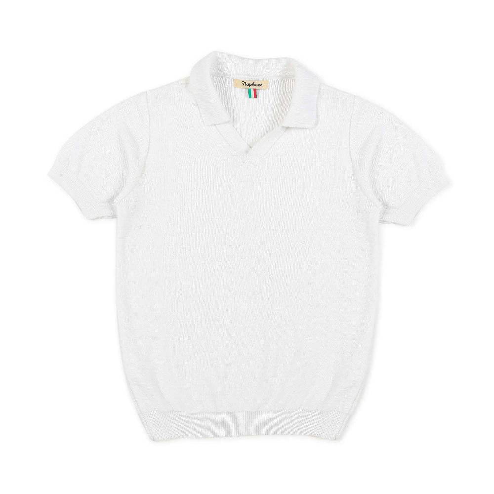Nupkeet Polo tricot bianca Taranto