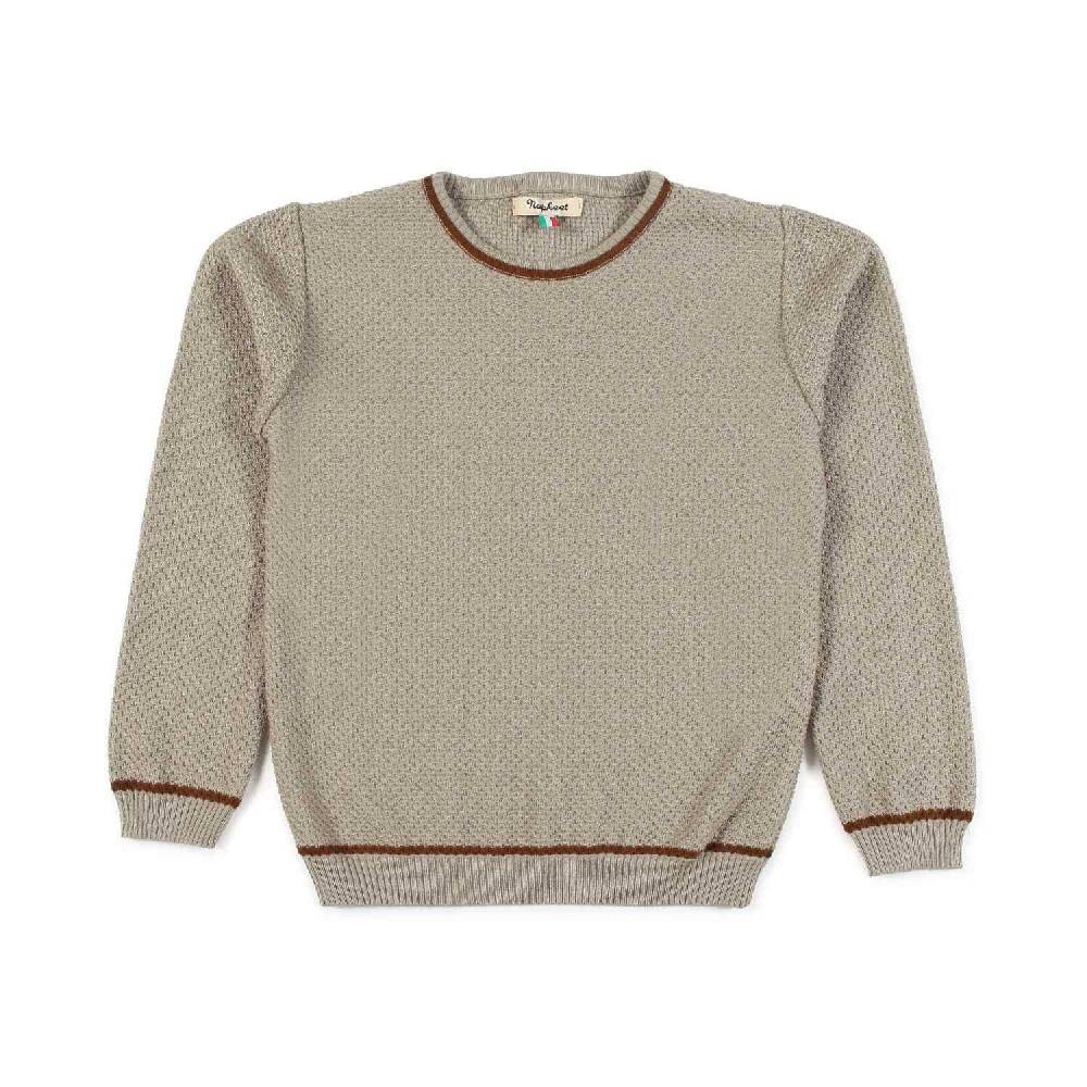 Nupkeet Pullover beige sabbia e cacao Lecce