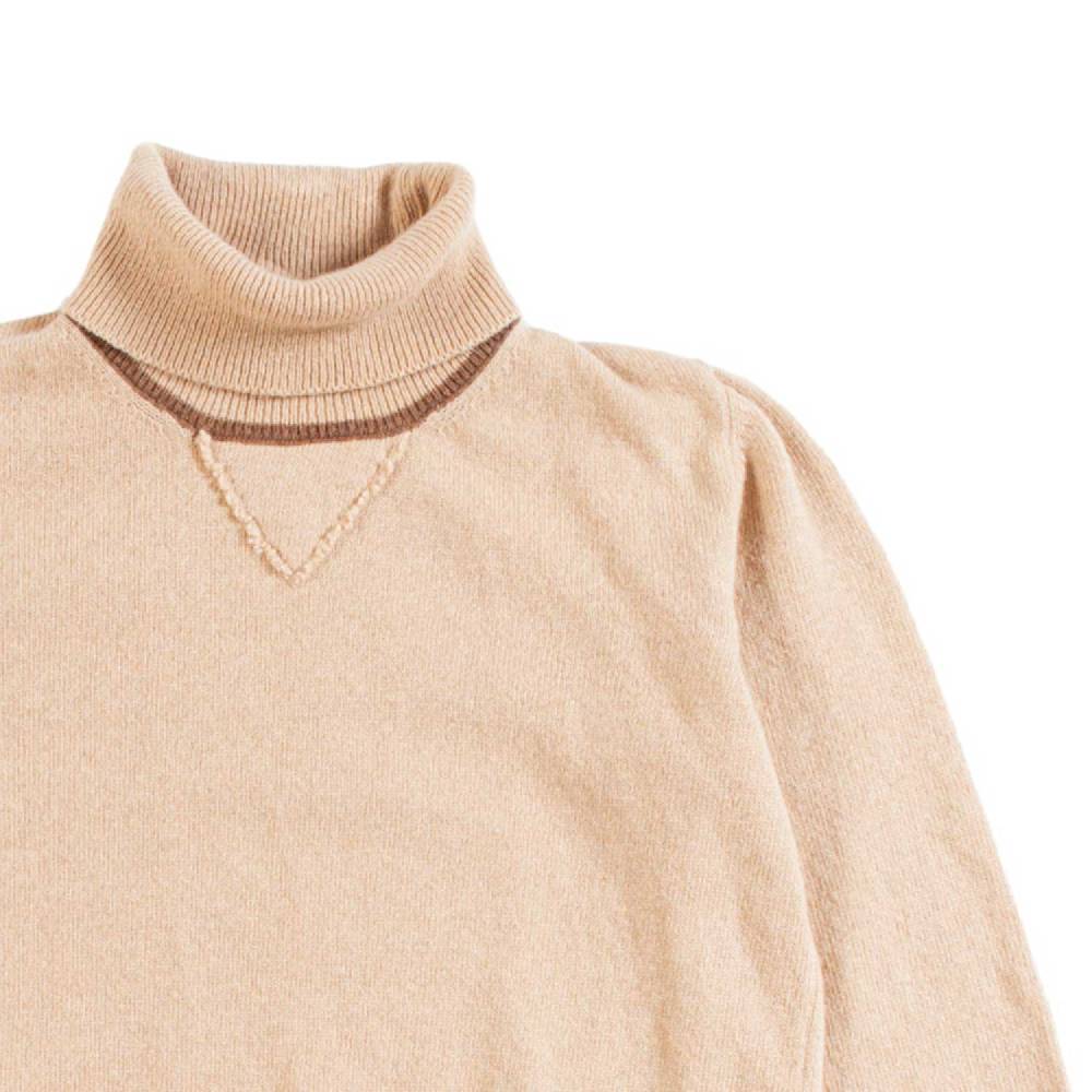 Nupkeet Pullover Collo Alto Cammello – Miseno