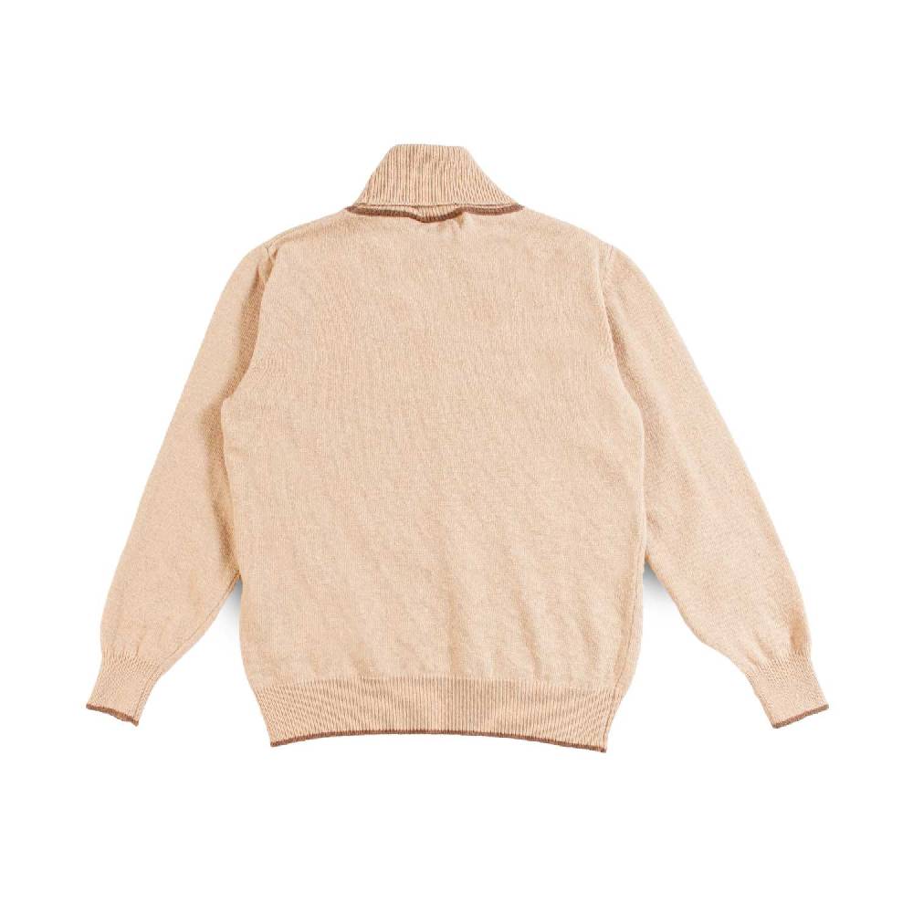 Nupkeet Pullover Collo Alto Cammello – Miseno