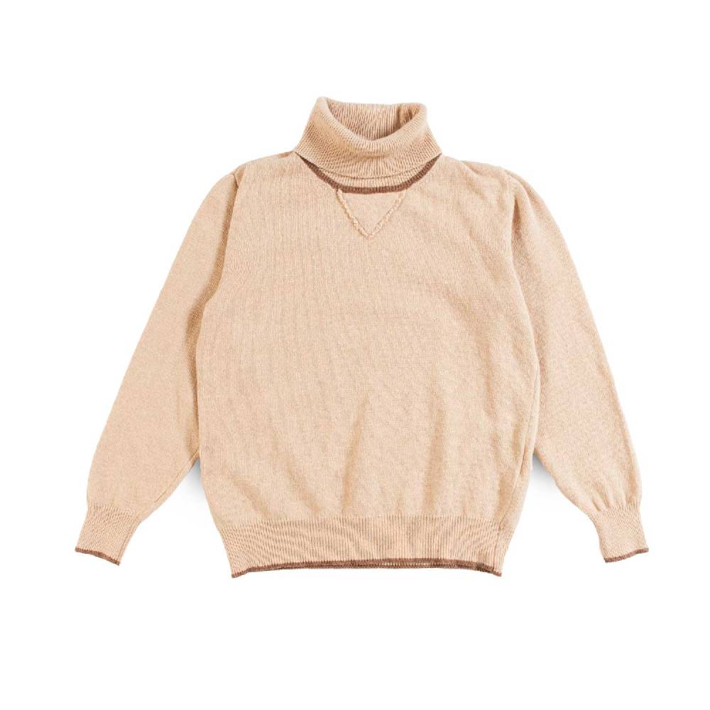 Nupkeet Pullover Collo Alto Cammello – Miseno