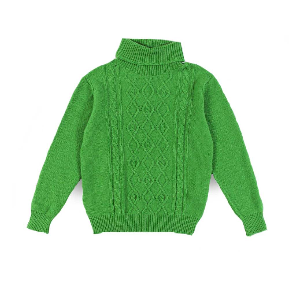 Nupkeet Pullover Collo Alto Verde – Osiglia
